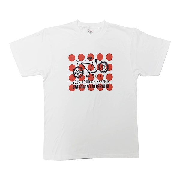2025 ツール・ド・フランスさいたまクリテリウムオフィシャルグッズ Tシャツ 赤ドット
