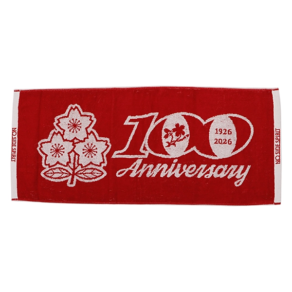 JRFU ジャガードフェイスタオル レッド(100周年)