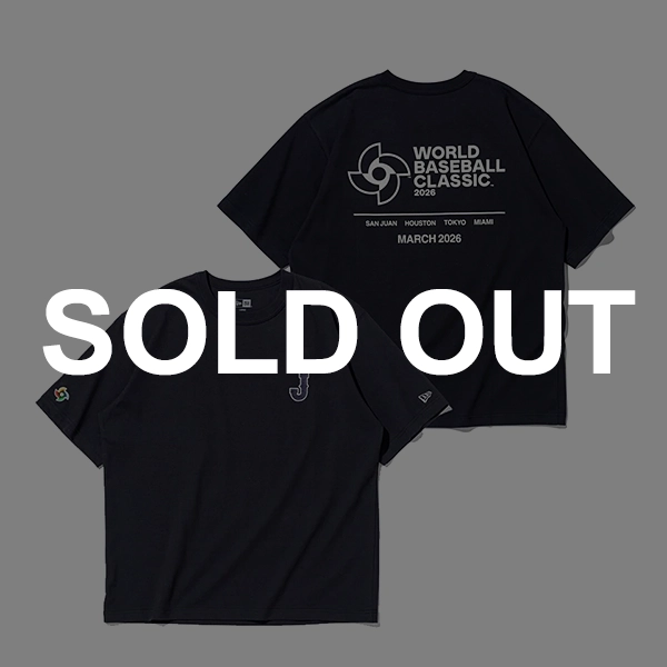 NEW ERA World Baseball Classic WBCロゴ 半袖 ウォッシュドコットン Tシャツ  (ネイビー)