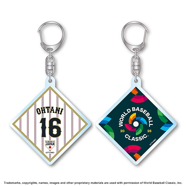 2026 WORLD BASEBALL CLASSIC 選手アクリルキーチェーン（正方形）