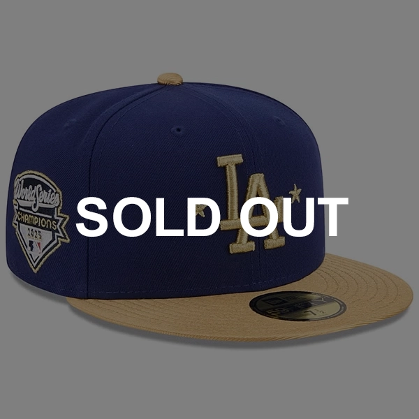 NEW ERA ロサンゼルス・ドジャース WS2025優勝 ゴールドコレクション (59FIFTY MLB Gold Collection)  ロイヤルブルー