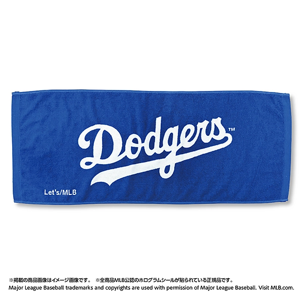 MLB 2026 ロサンゼルス・ドジャース フェイスタオル（チームカラー）