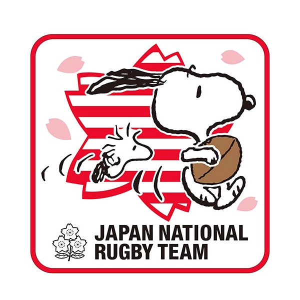 ラグビー日本代表×スヌーピー ミニタオル(さくら柄)